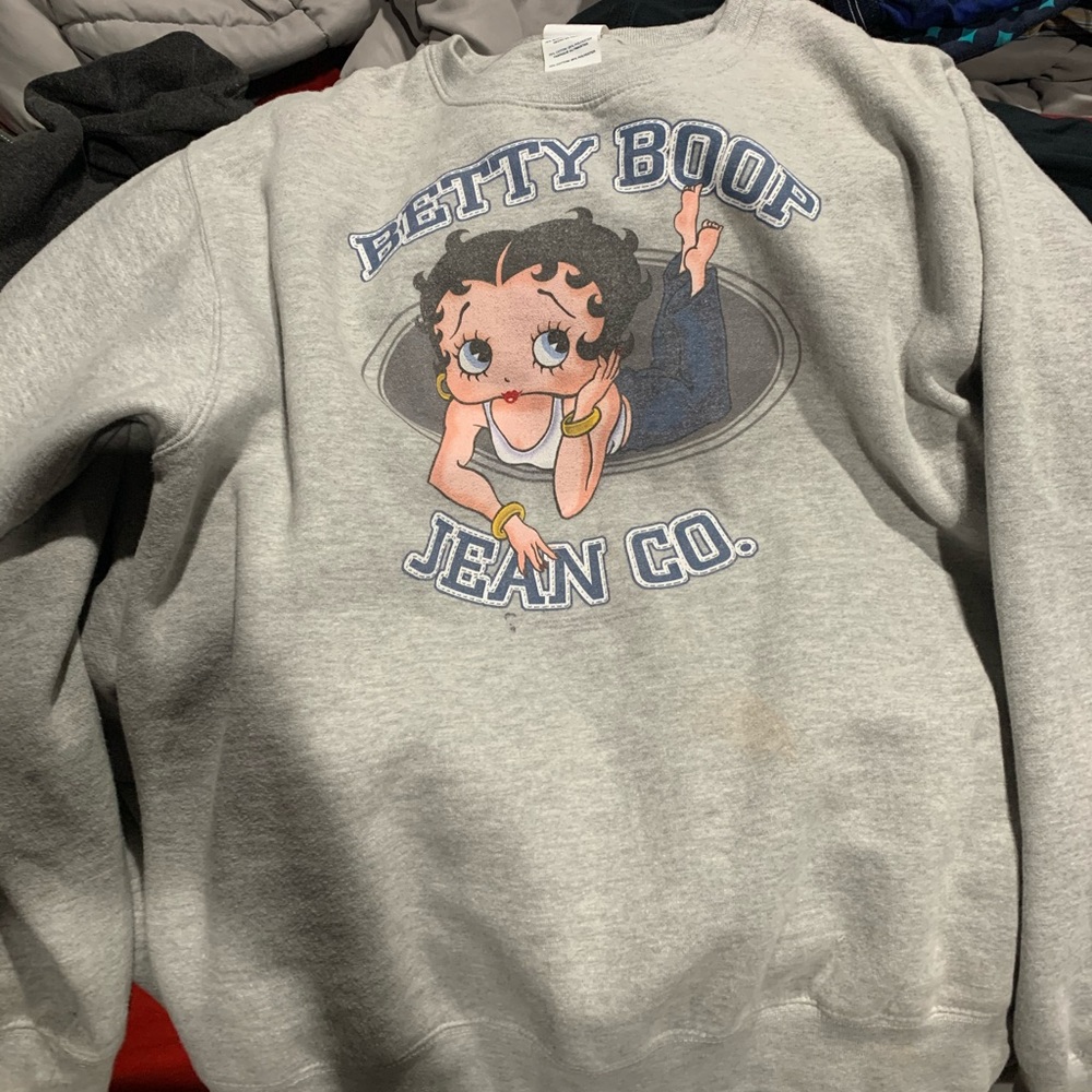 Grey Bettyboop sweatshirt